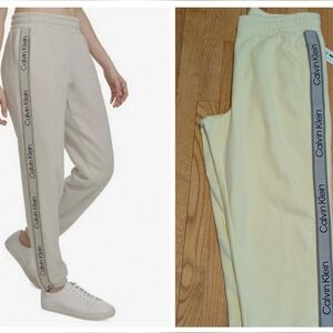 NWT CK Pale Yellow Joggers